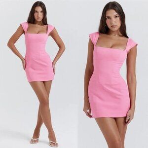 NWOT House of CB Leonida Dress Dianthus Pink Mini Dress